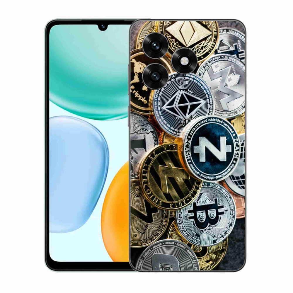 Gélový kryt mmCase na Honor X5c Plus - kryptomeny