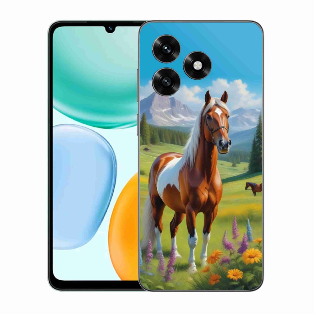 Gélový kryt mmCase na Honor X5c Plus - kôň na lúke