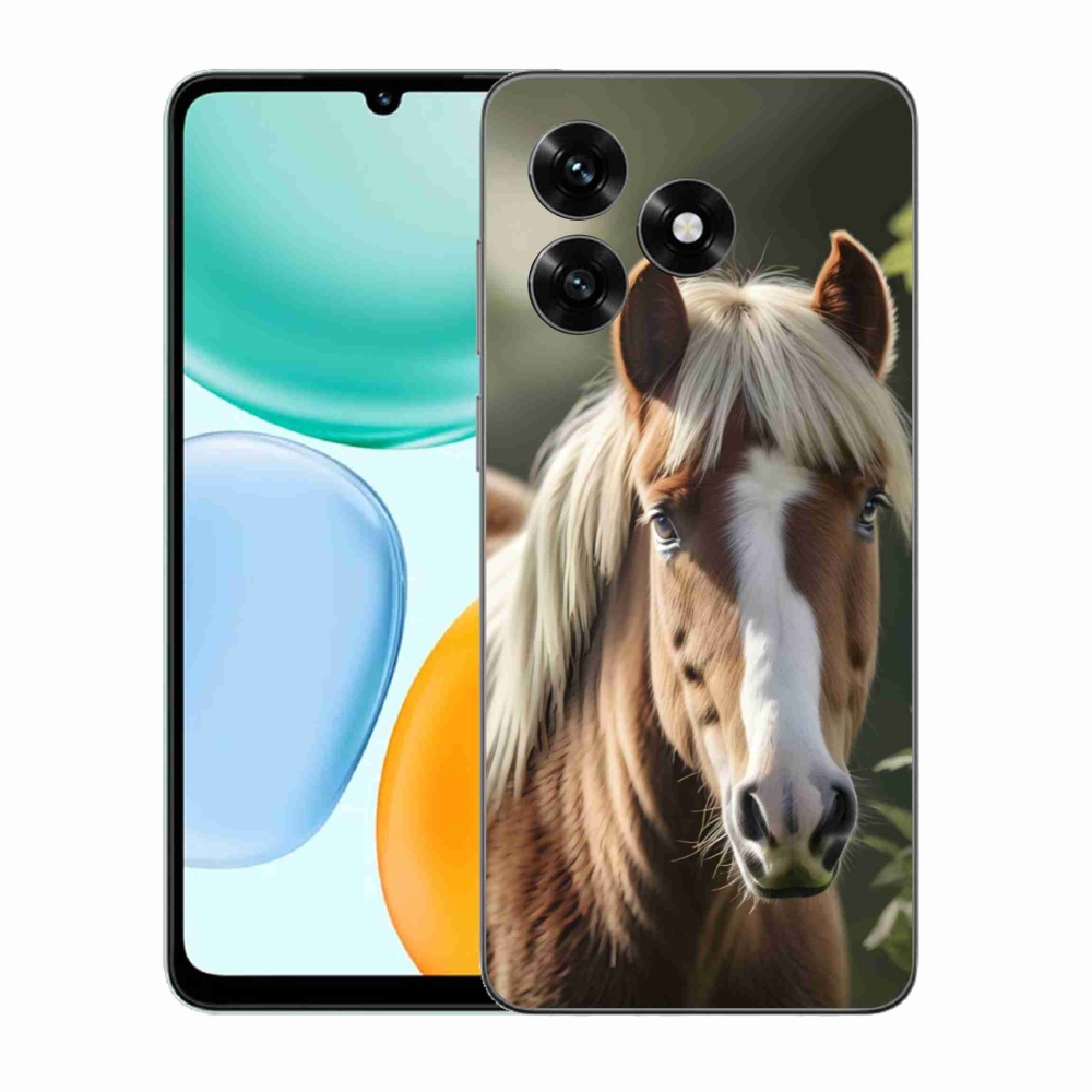 Gélový kryt mmCase na Honor X5c Plus - kôň so svetlou hrivou