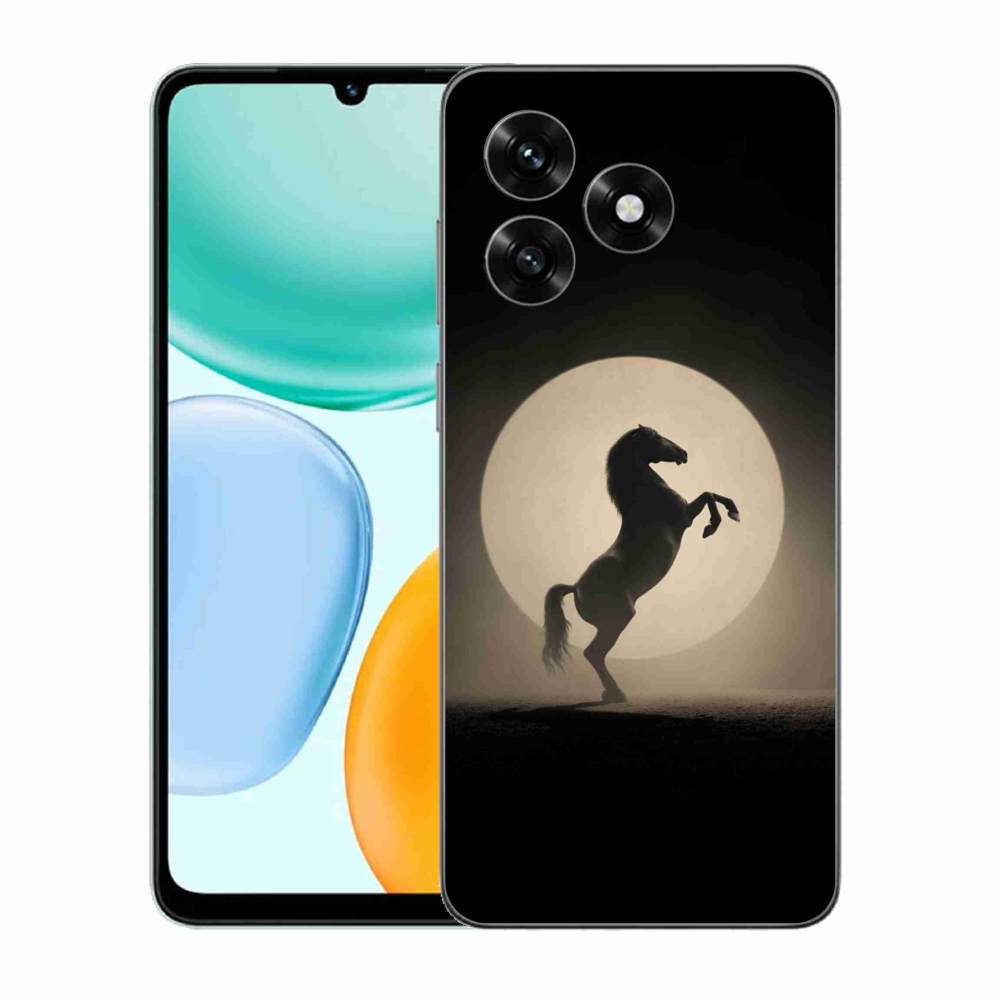 Gélový kryt mmCase na Honor X5c Plus - kôň v siluete