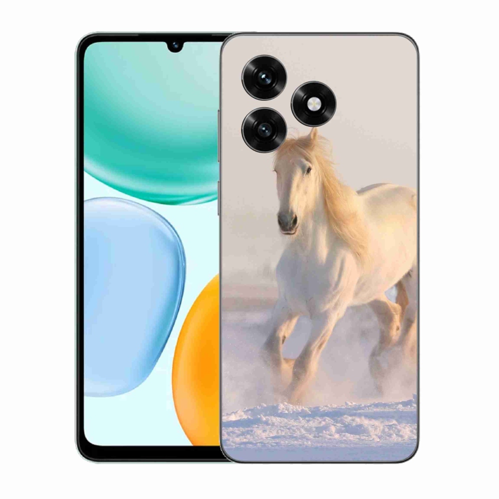 Gélový kryt mmCase na Honor X5c Plus - kôň v snehu