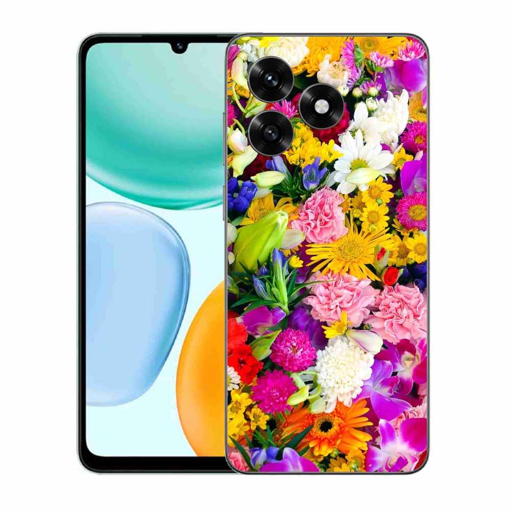 Gélový kryt mmCase na Honor X5c Plus - kvety 12