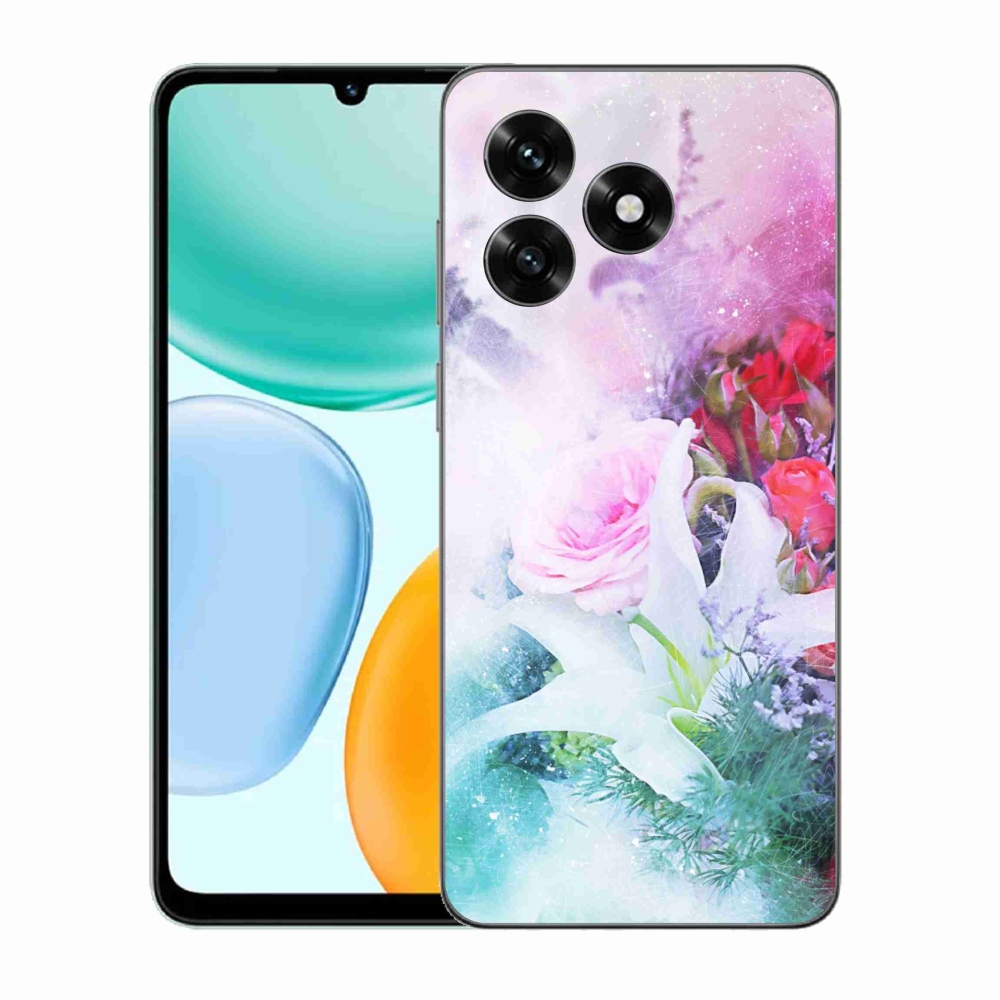 Gélový kryt mmCase na Honor X5c Plus - kvety 4