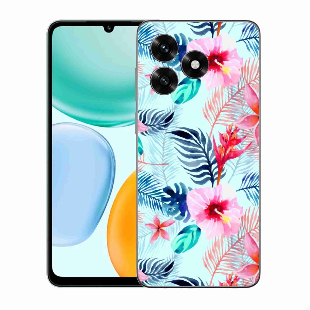 Gélový kryt mmCase na Honor X5c Plus - kvety