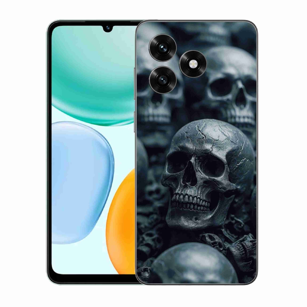 Gélový kryt mmCase na Honor X5c Plus - lebka 2