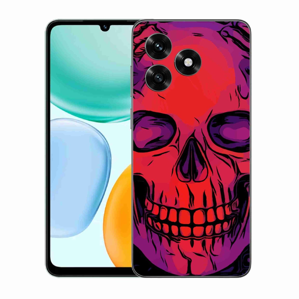 Gélový kryt mmCase na Honor X5c Plus - lebka