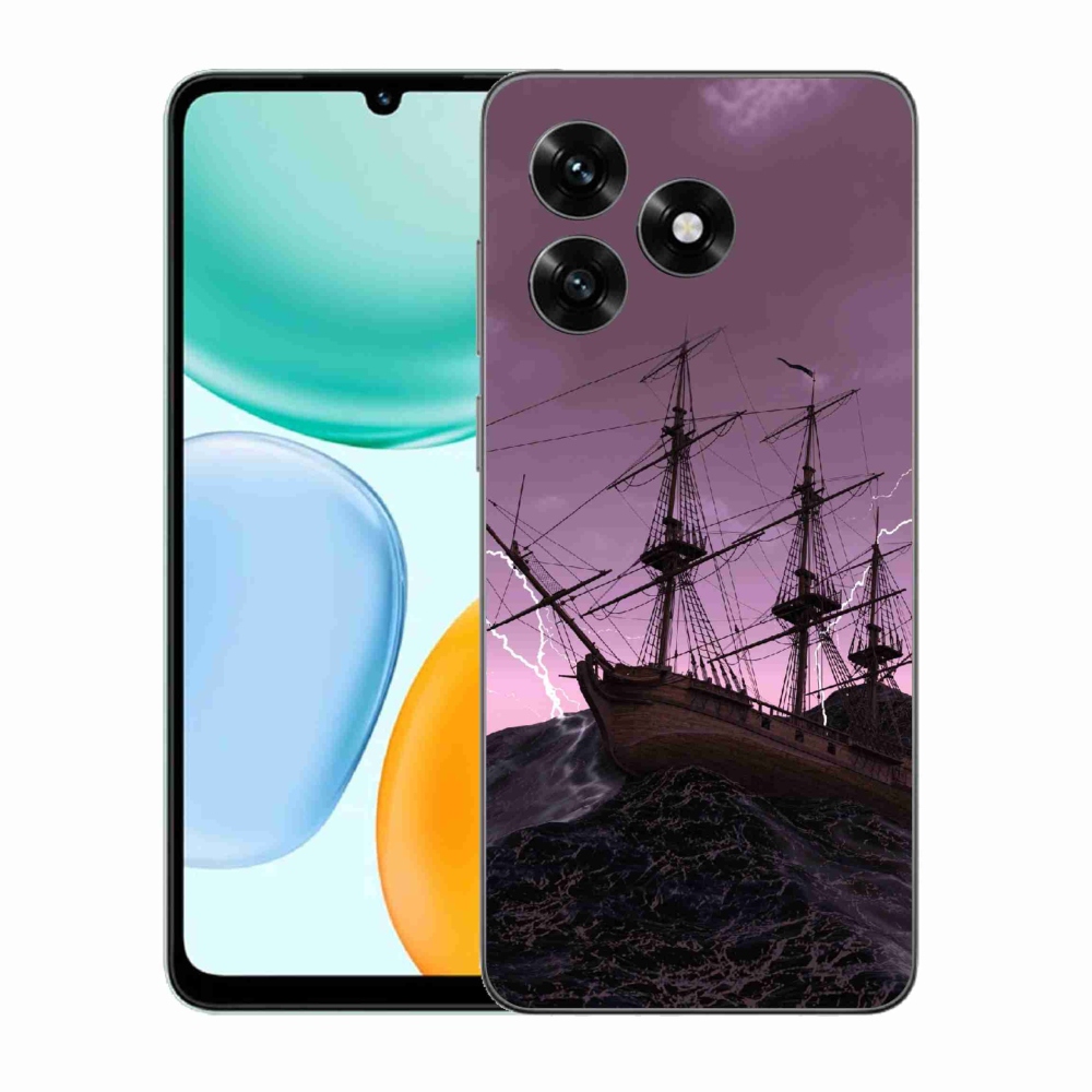 Gélový kryt mmCase na Honor X5c Plus - loď v búrke