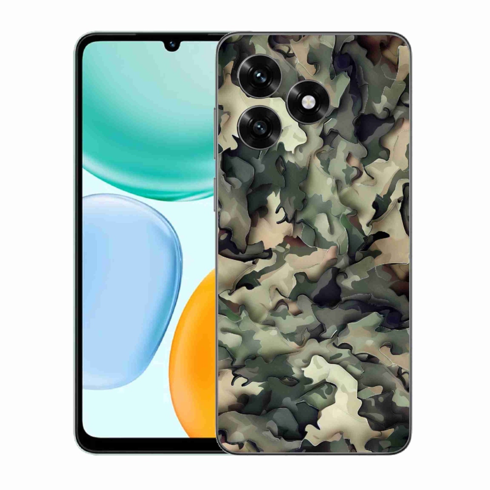 Gélový kryt mmCase na Honor X5c Plus - maskáčový vzor 9