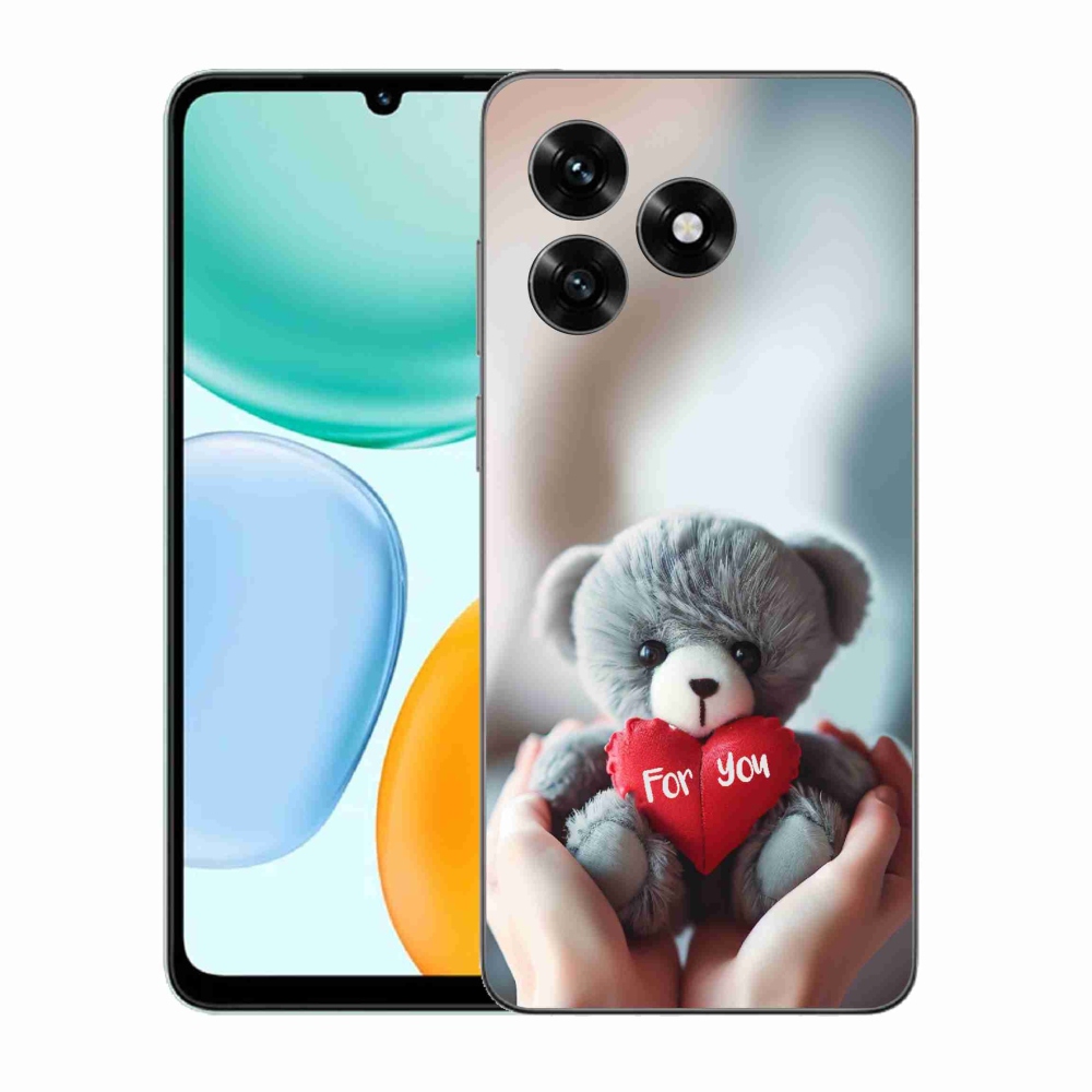 Gélový kryt mmCase na Honor X5c Plus - medvedík pre zamilovaných