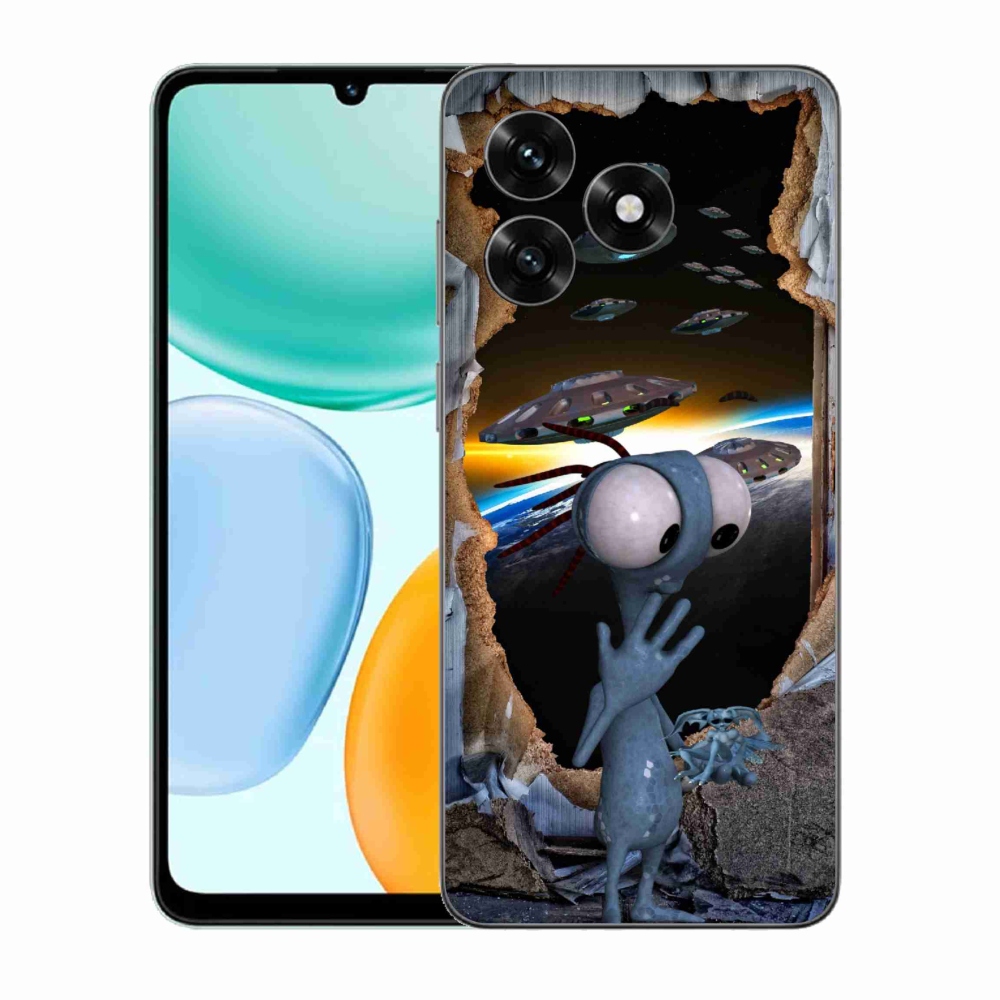 Gélový kryt mmCase na Honor X5c Plus - mimozemšťan