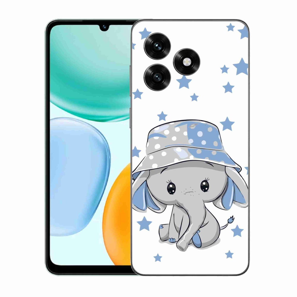 Gélový kryt mmCase na Honor X5c Plus - modrý slon