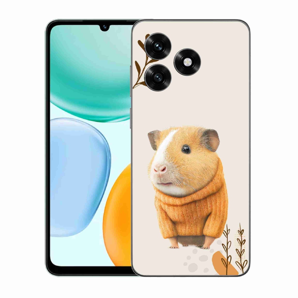 Gélový kryt mmCase na Honor X5c Plus - morča vo svetri