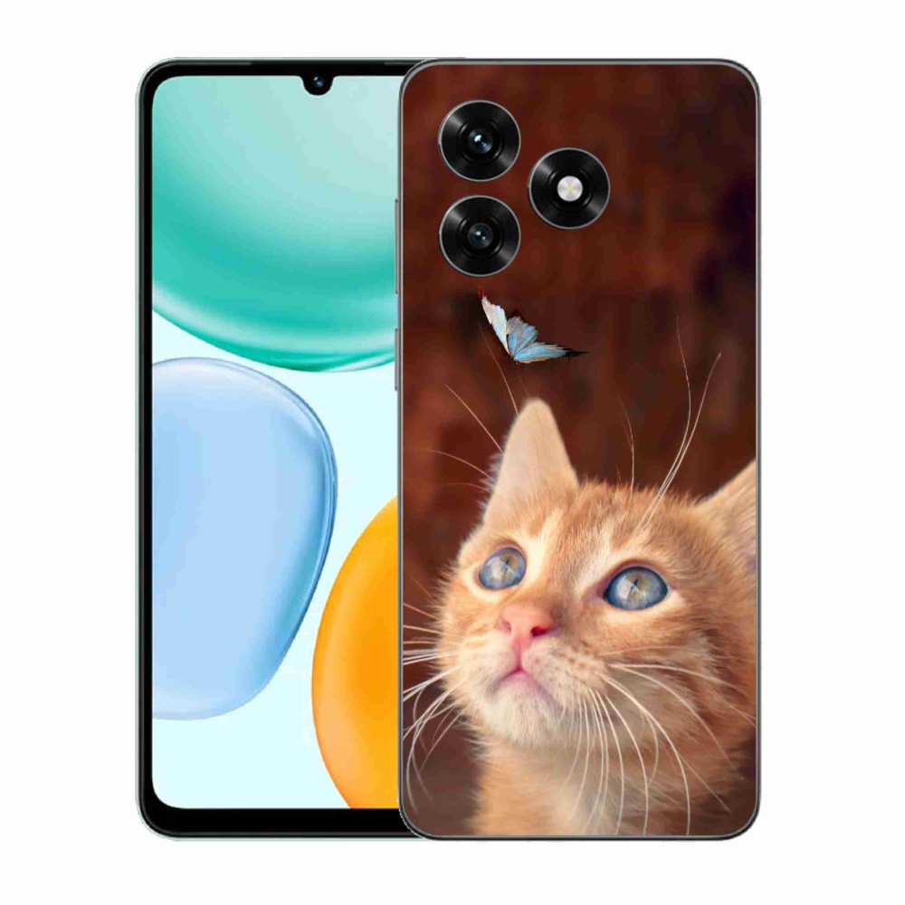 Gélový kryt mmCase na Honor X5c Plus - motýľ a mačiatko