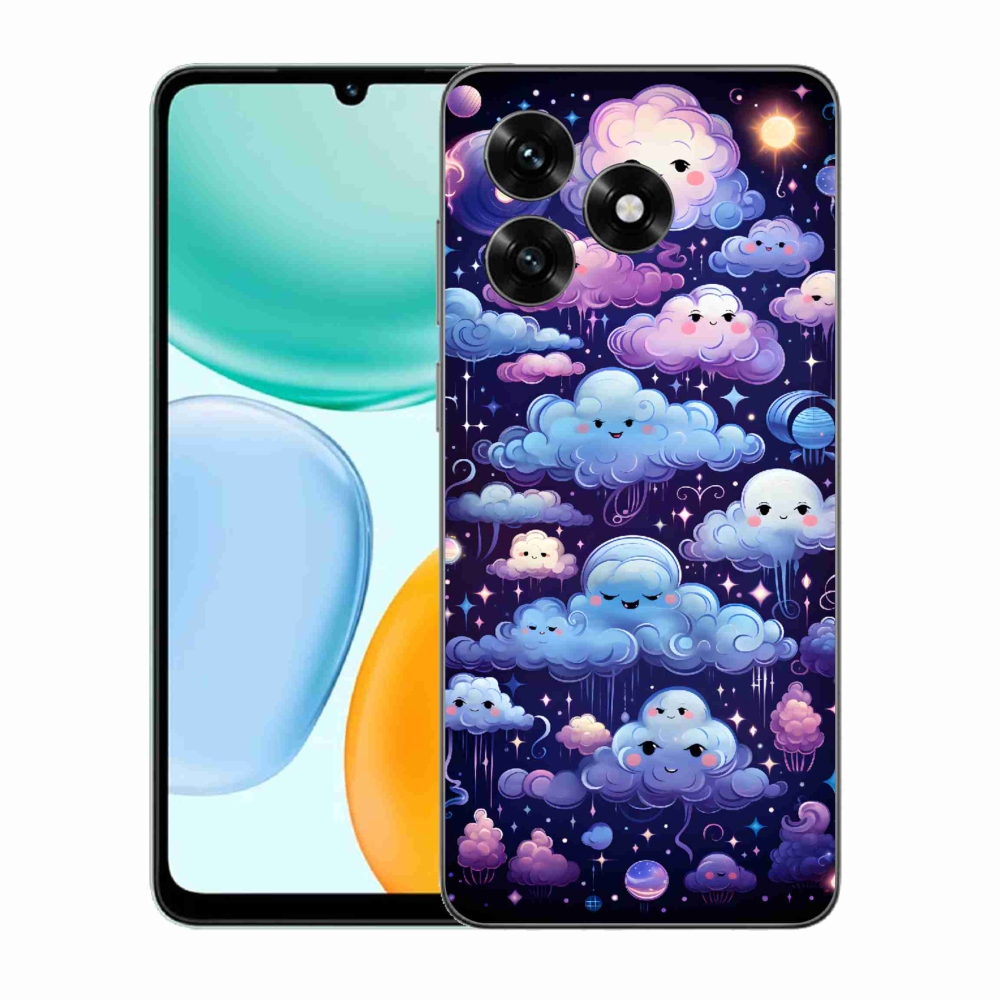 Gélový kryt mmCase na Honor X5c Plus - mráčiky