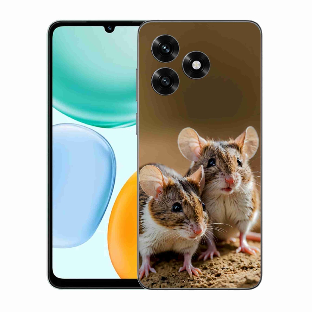 Gélový kryt mmCase na Honor X5c Plus - myší duo