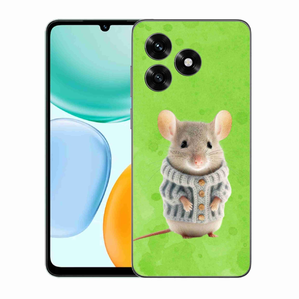 Gélový kryt mmCase na Honor X5c Plus - myška vo svetri