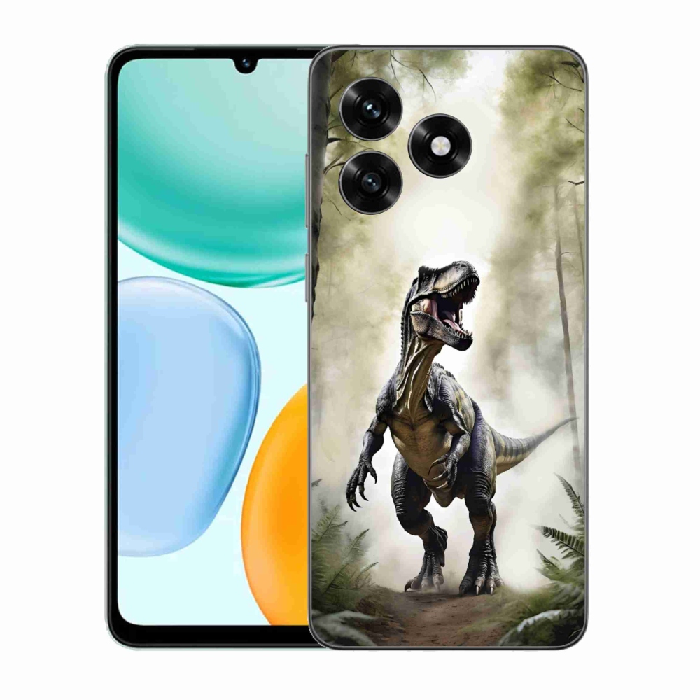 Gélový kryt mmCase na Honor X5c Plus - naštvaný T-Rex