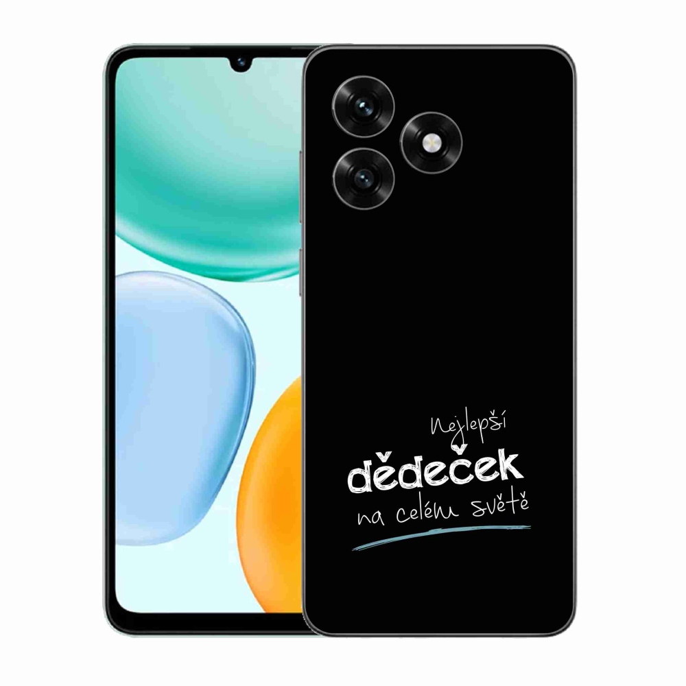 Gélový kryt mmCase na Honor X5c Plus - najlepší dedko 3 čierne pozadie