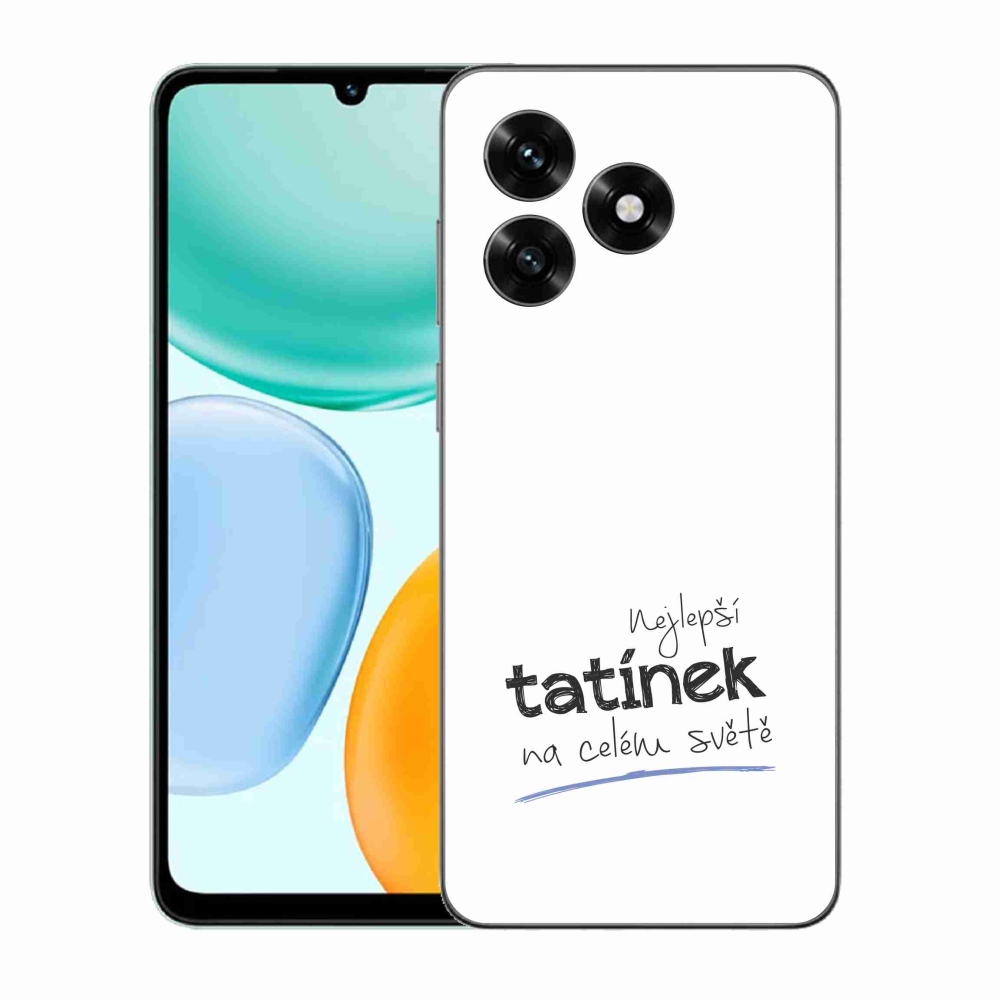 Gélový kryt mmCase na Honor X5c Plus - najlepší otecko 4 biele pozadie