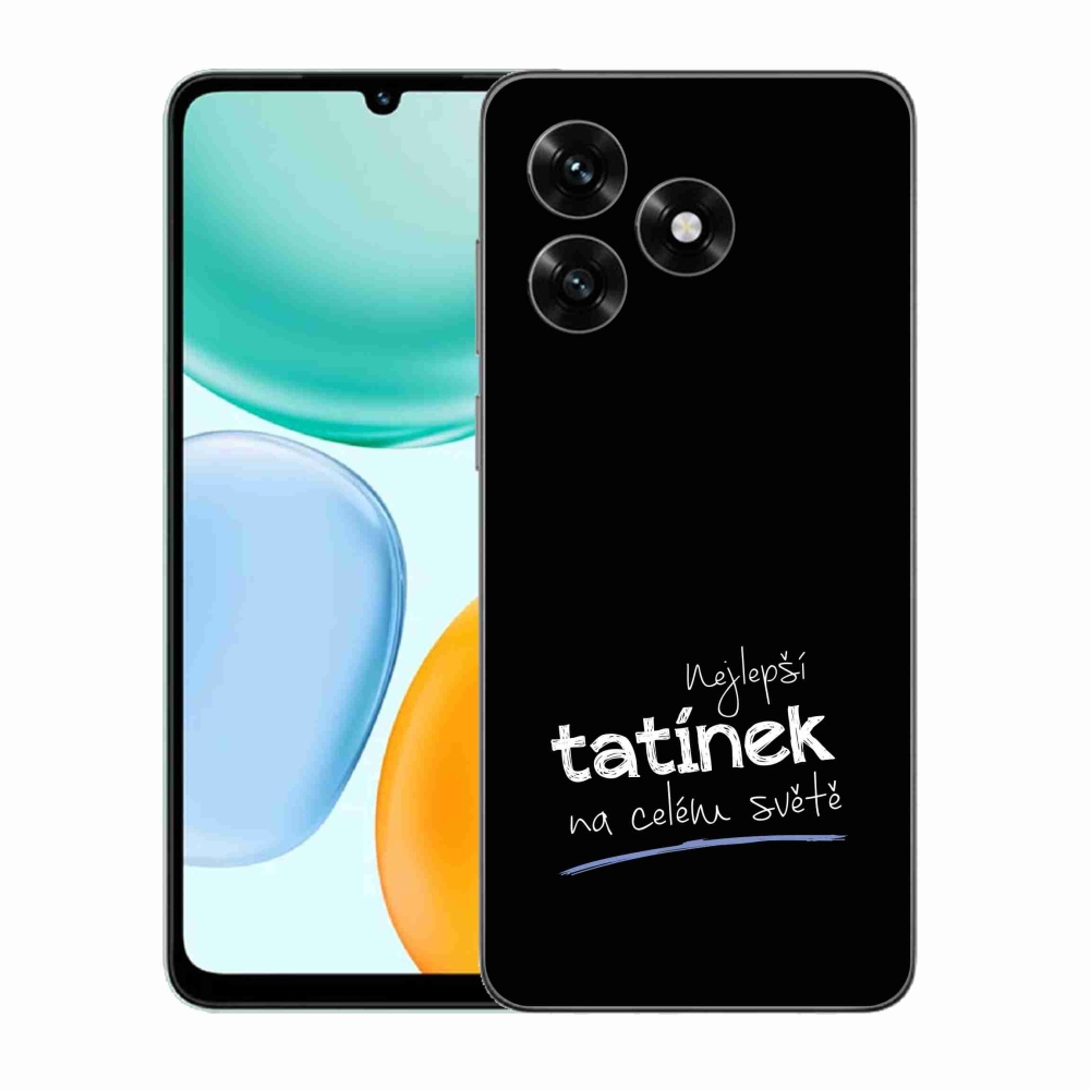 Gélový kryt mmCase na Honor X5c Plus - najlepší otecko 4 čierne pozadie