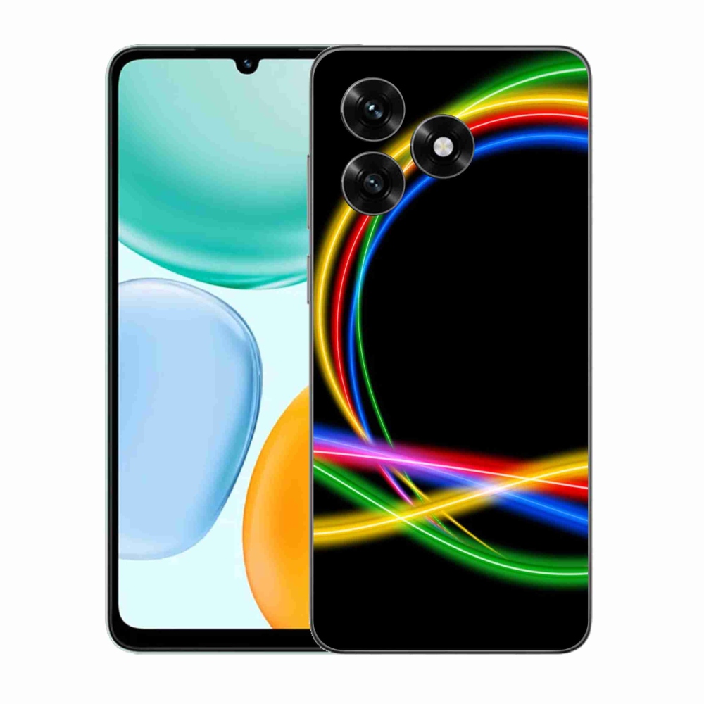 Gélový kryt mmCase na Honor X5c Plus - neónové kruhy