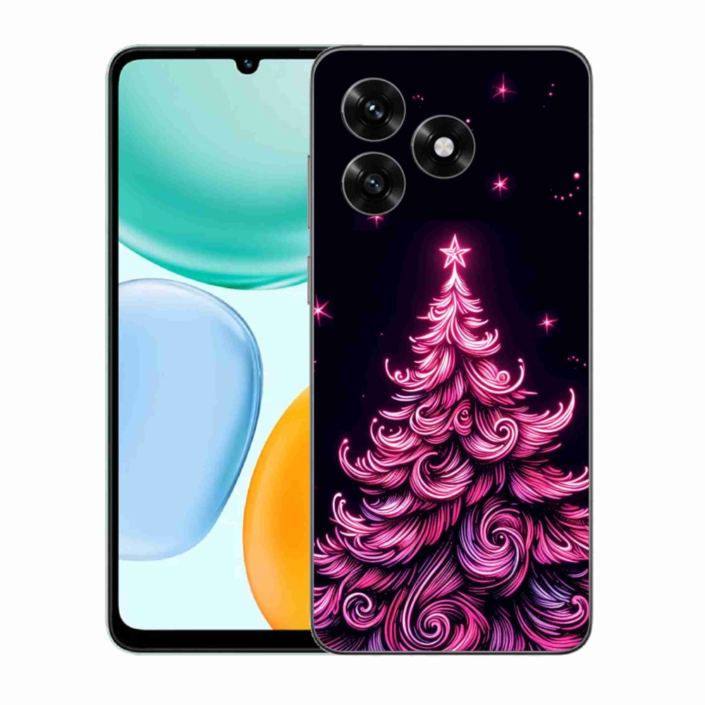 Gélový kryt mmCase na Honor X5c Plus - neónový vianočný stromček 2