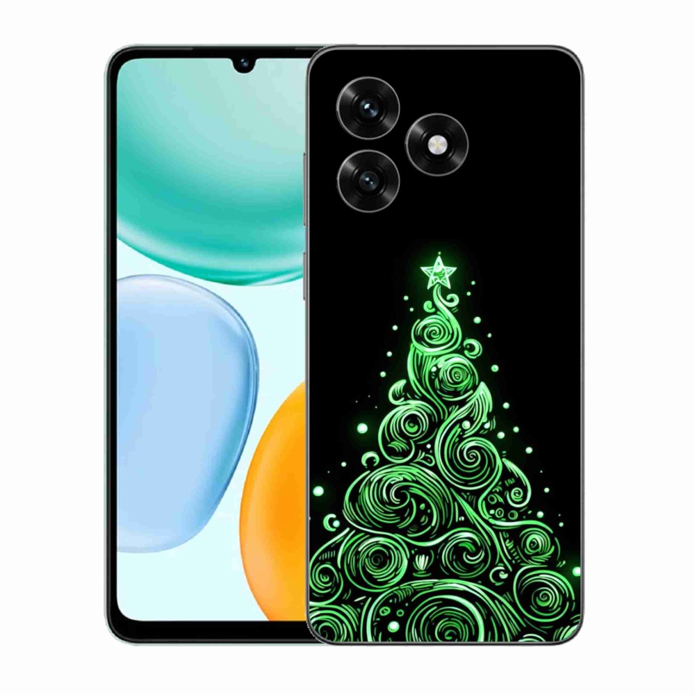 Gélový kryt mmCase na Honor X5c Plus - neónový vianočný stromček 3