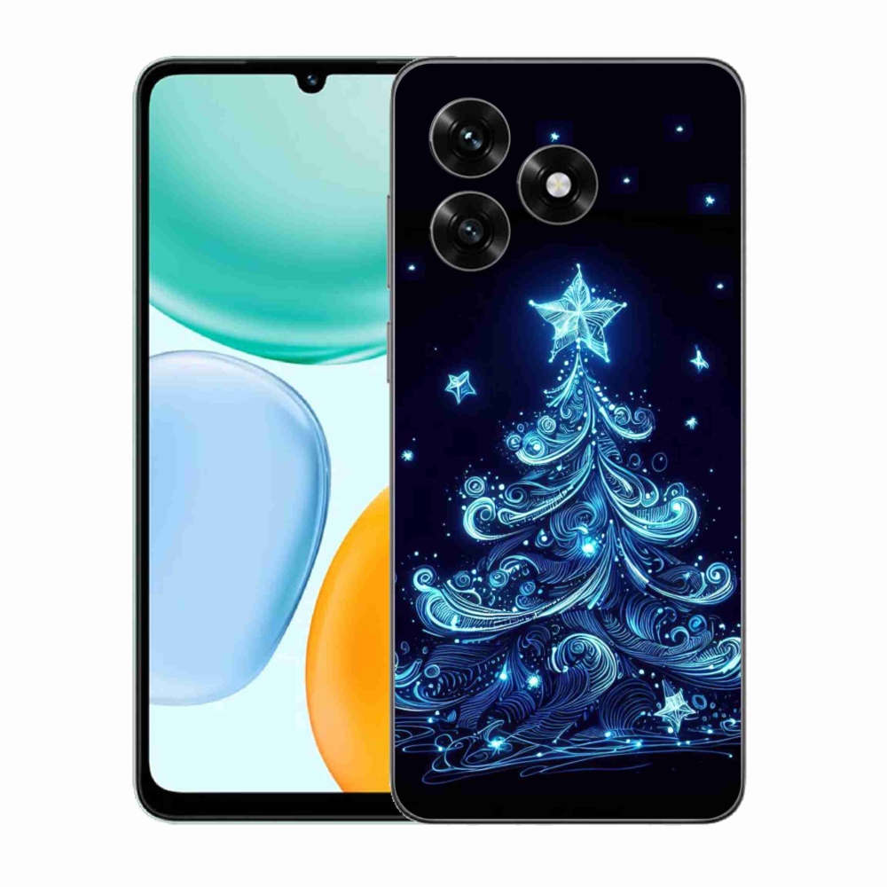 Gélový kryt mmCase na Honor X5c Plus - neónový vianočný stromček 4