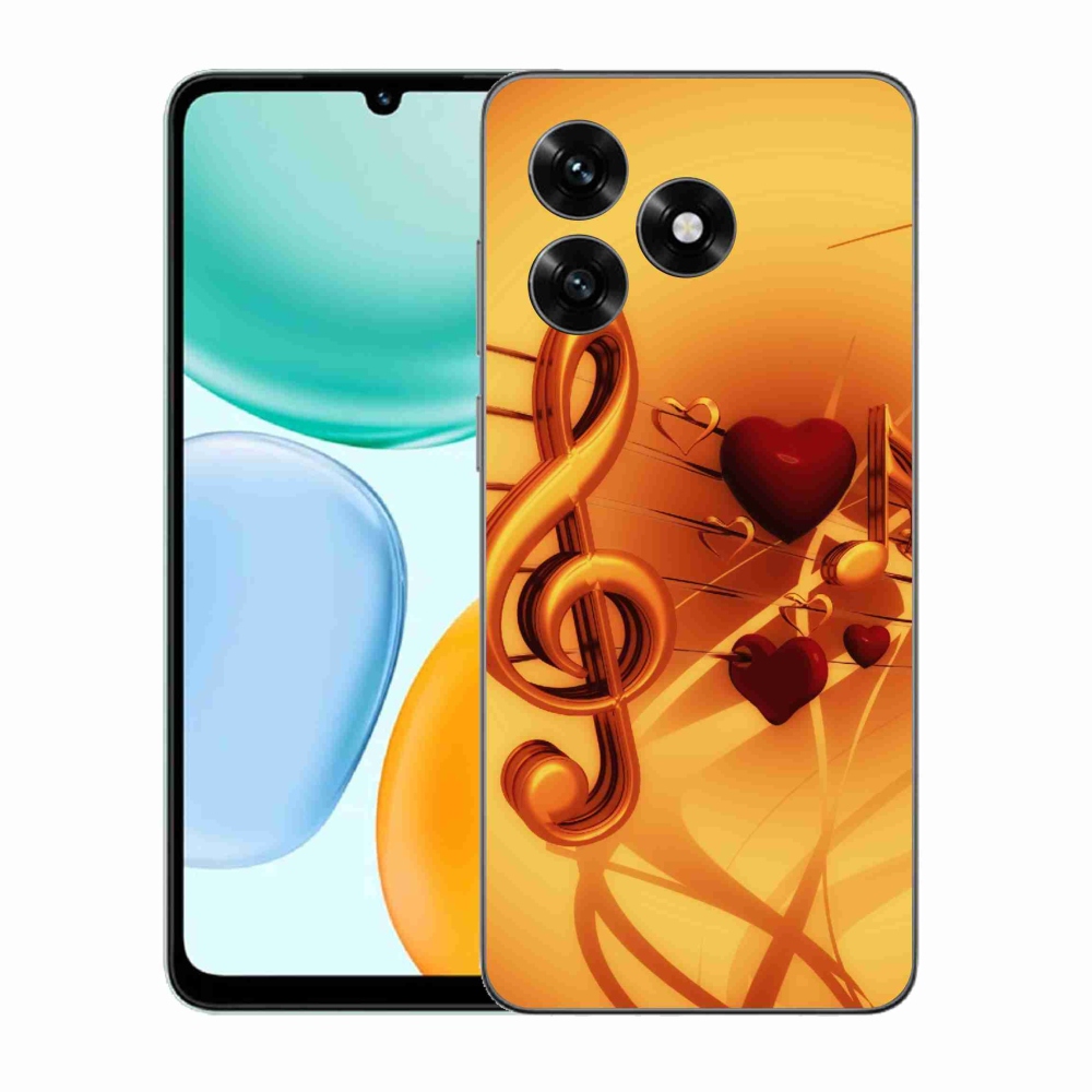 Gélový kryt mmCase na Honor X5c Plus - noty