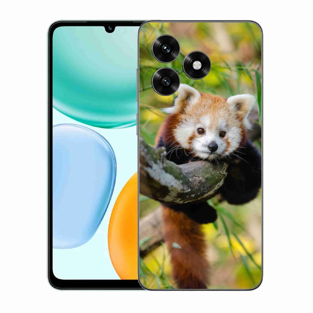 Gélový kryt mmCase na Honor X5c Plus - panda červená