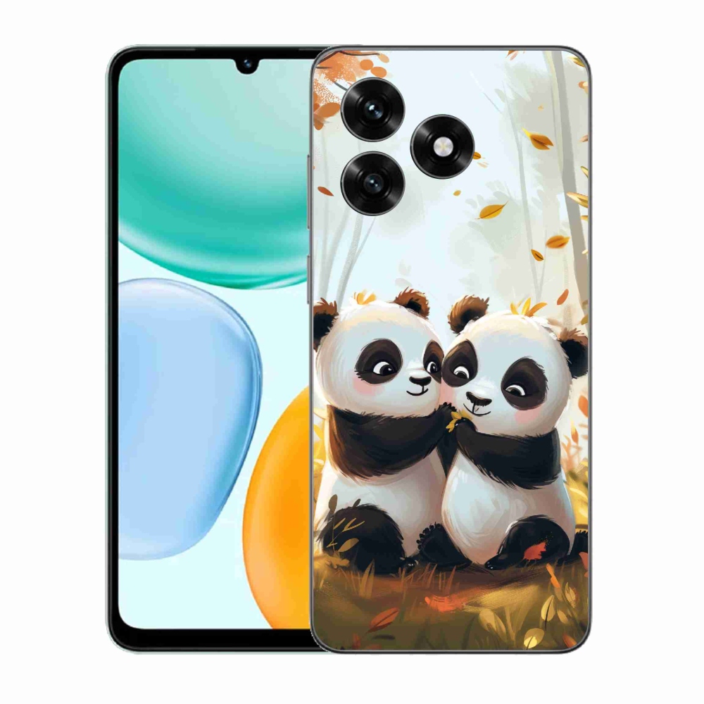 Gélový kryt mmCase na Honor X5c Plus - pandy