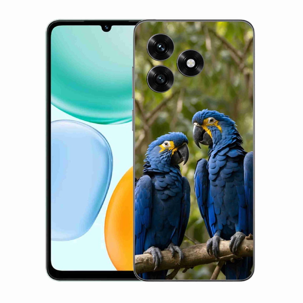Gélový kryt mmCase na Honor X5c Plus - papagájové duo