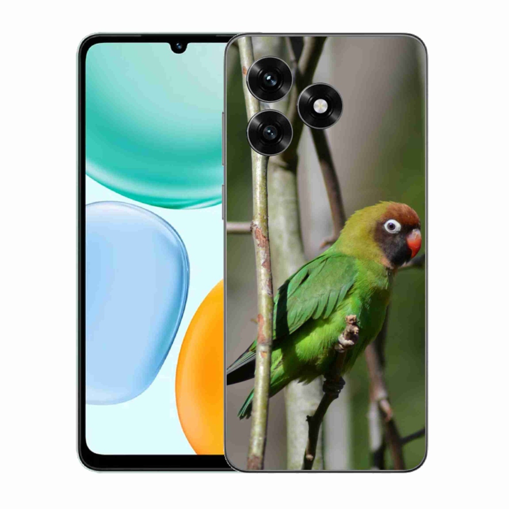 Gélový kryt mmCase na Honor X5c Plus - papagáj agapornis