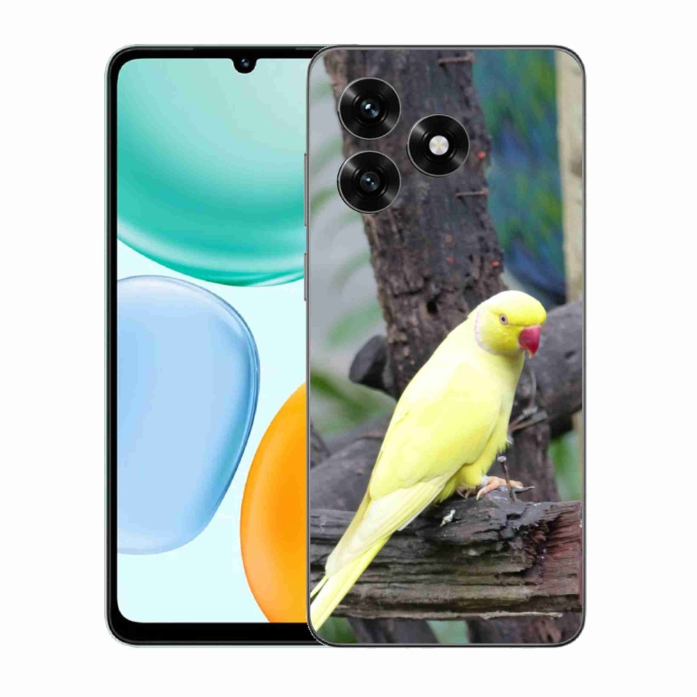 Gélový kryt mmCase na Honor X5c Plus - papagáj alexander žltý