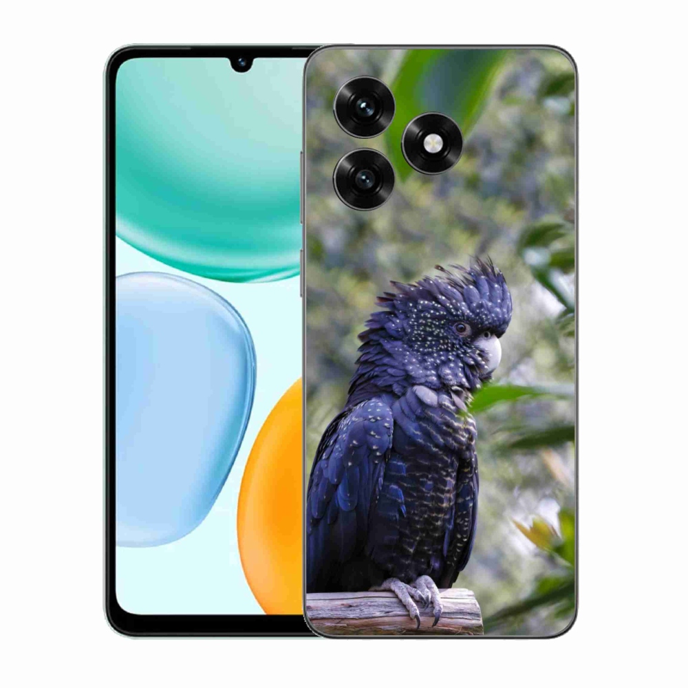 Gélový kryt mmCase na Honor X5c Plus - papagáj kakadu čierny