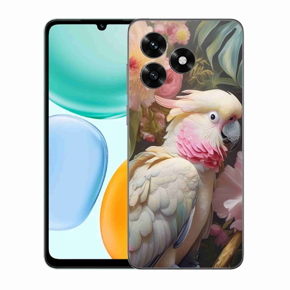 Gélový kryt mmCase na Honor X5c Plus - papagáj kakadu ružový 2