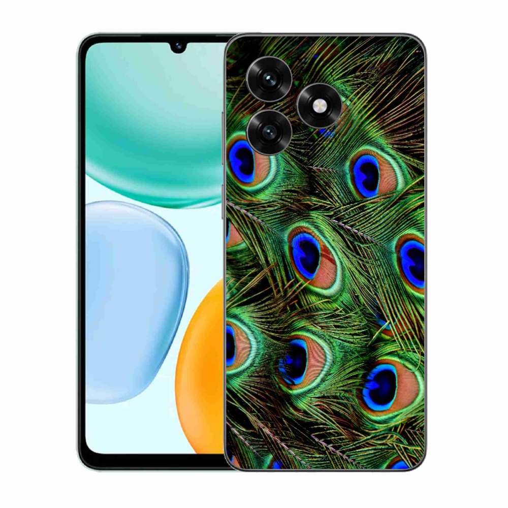 Gélový kryt mmCase na Honor X5c Plus - pávie perie