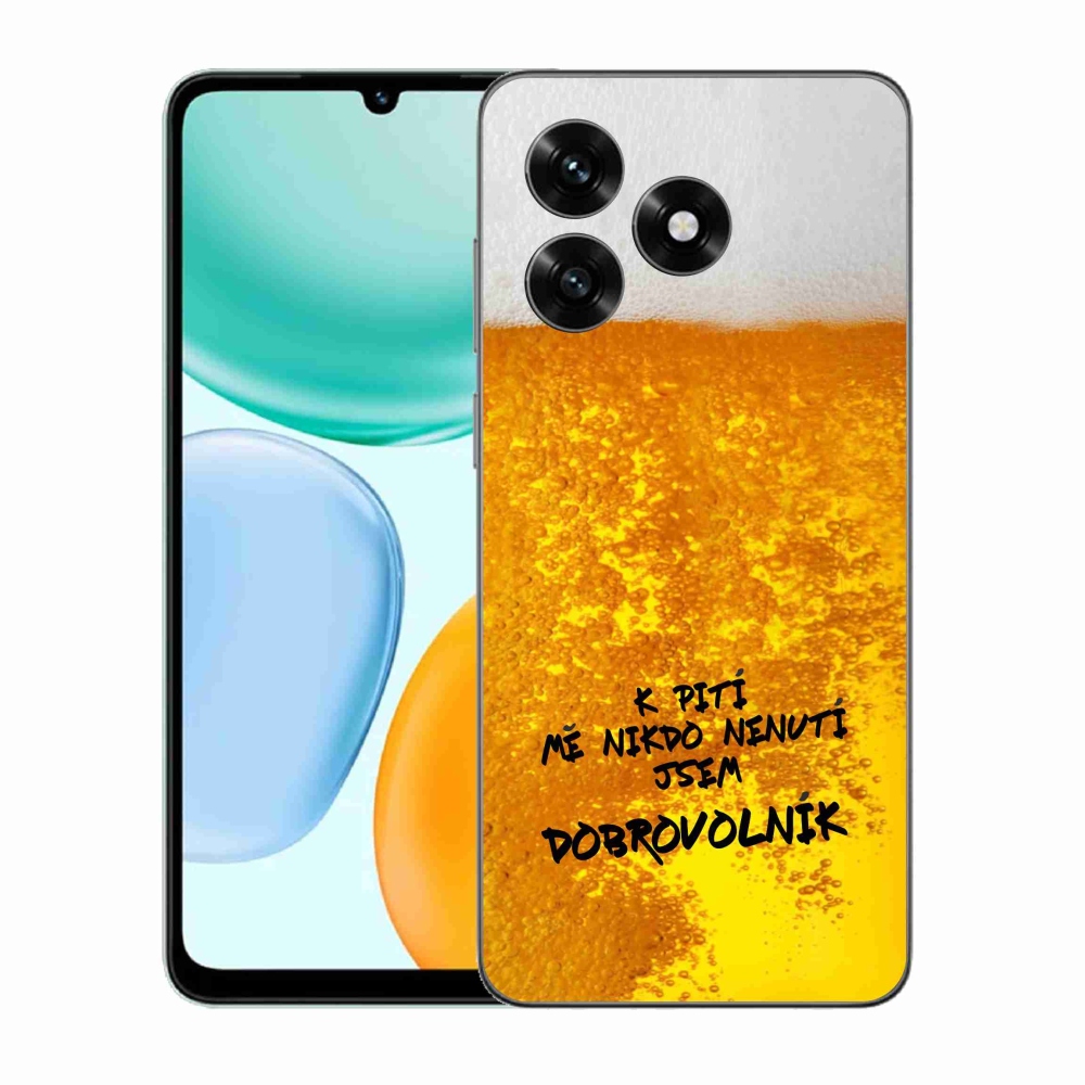 Gélový kryt mmCase na Honor X5c Plus - pivný motív 4