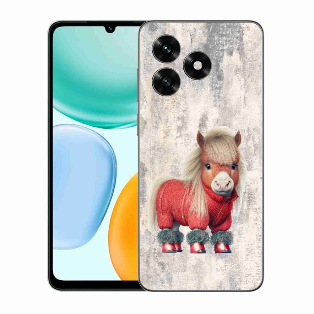 Gélový kryt mmCase na Honor X5c Plus - poník vo svetri