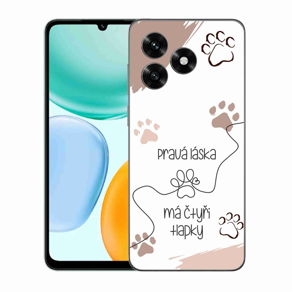 Gélový kryt mmCase na Honor X5c Plus - psí motív 1 biele pozadie