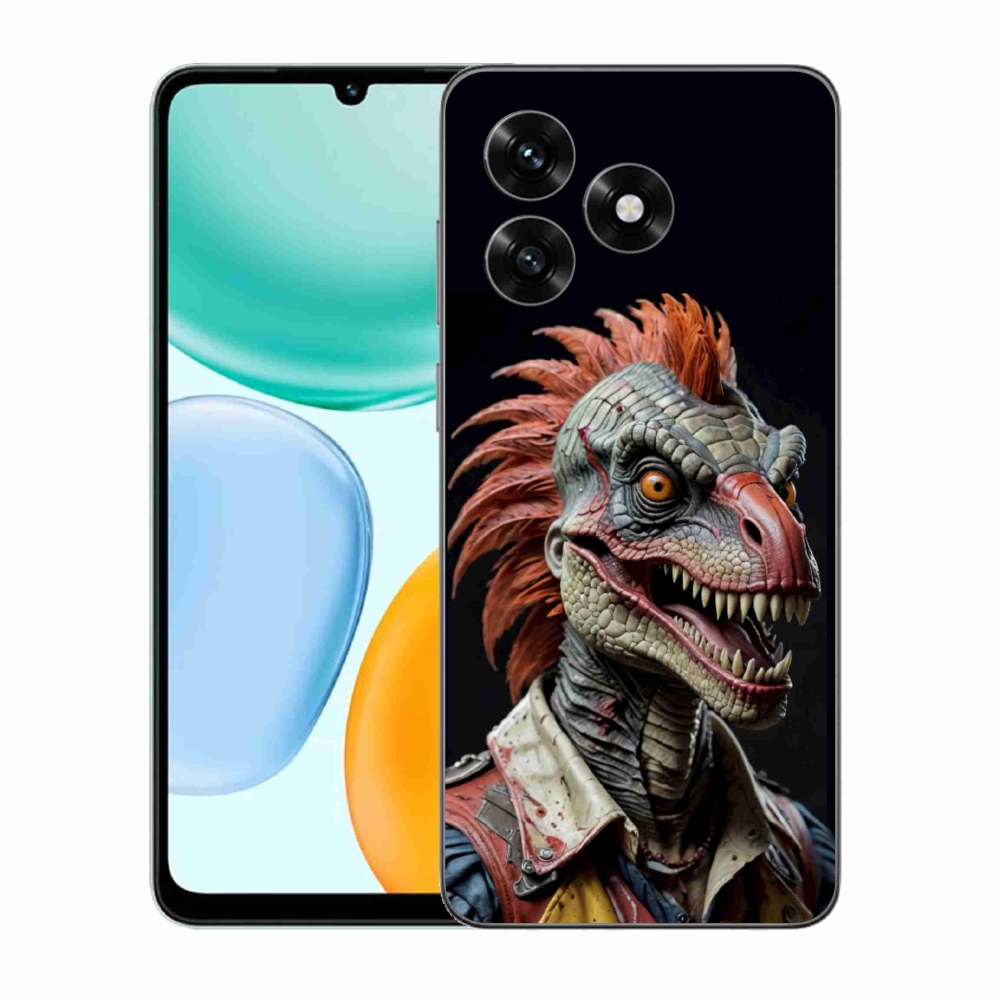 Gélový kryt mmCase na Honor X5c Plus - punk dinosaurus