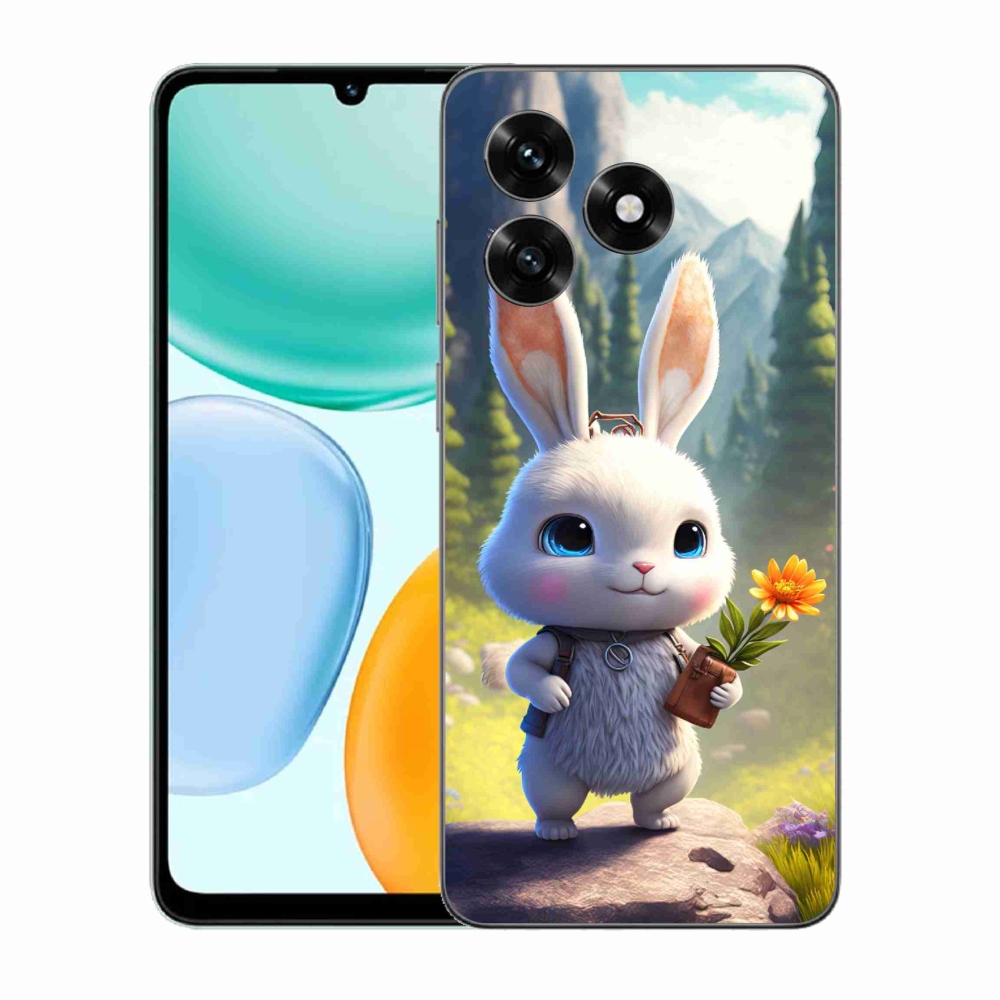 Gélový kryt mmCase na Honor X5c Plus - roztomilý zajačik