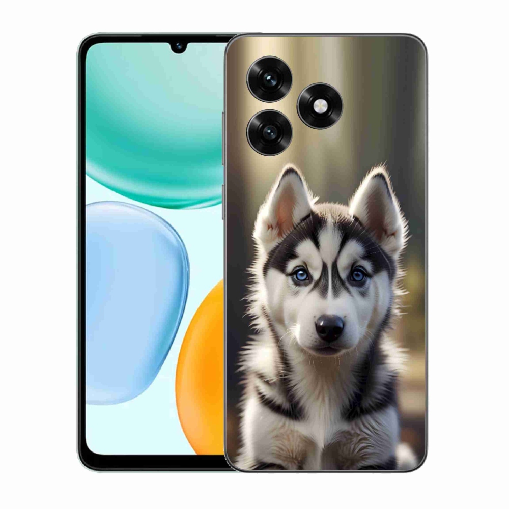 Gélový kryt mmCase na Honor X5c Plus - roztomilý sibírsky husky