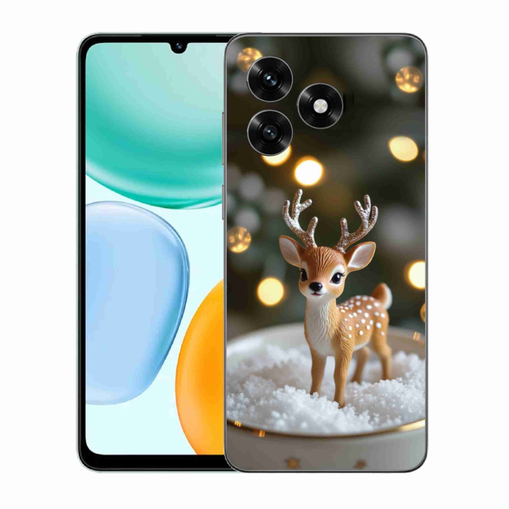 Gélový kryt mmCase na Honor X5c Plus - roztomilý vianočný jeleň