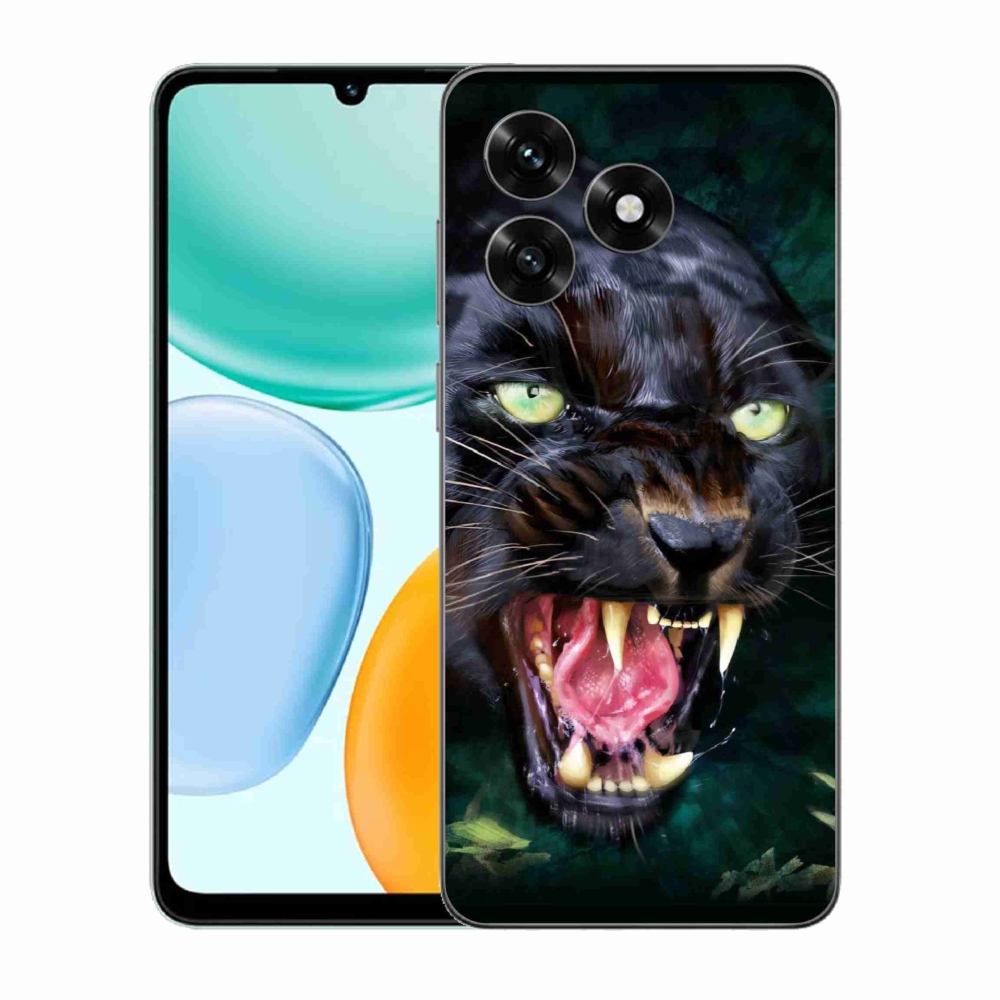 Gélový kryt mmCase na Honor X5c Plus - rozzúrený čierny panter