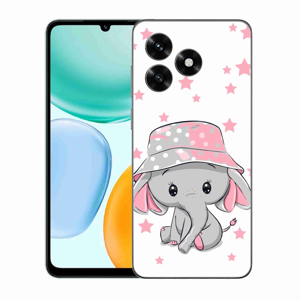 Gélový kryt mmCase na Honor X5c Plus - ružový slon