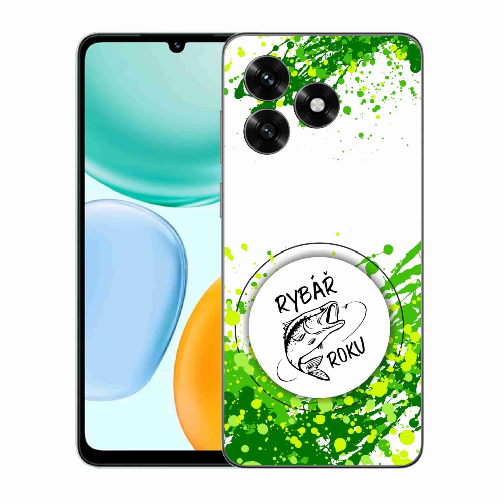 Gélový kryt mmCase na Honor X5c Plus - rybár roka biele pozadie