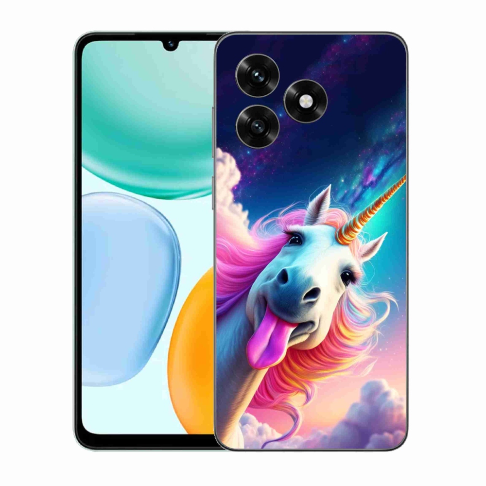 Gélový kryt mmCase na Honor X5c Plus - šialený jednorožec