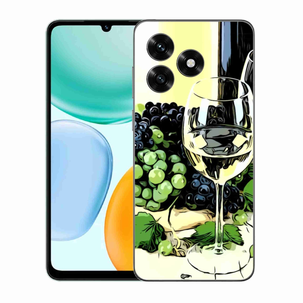 Gélový kryt mmCase na Honor X5c Plus - pohár vína