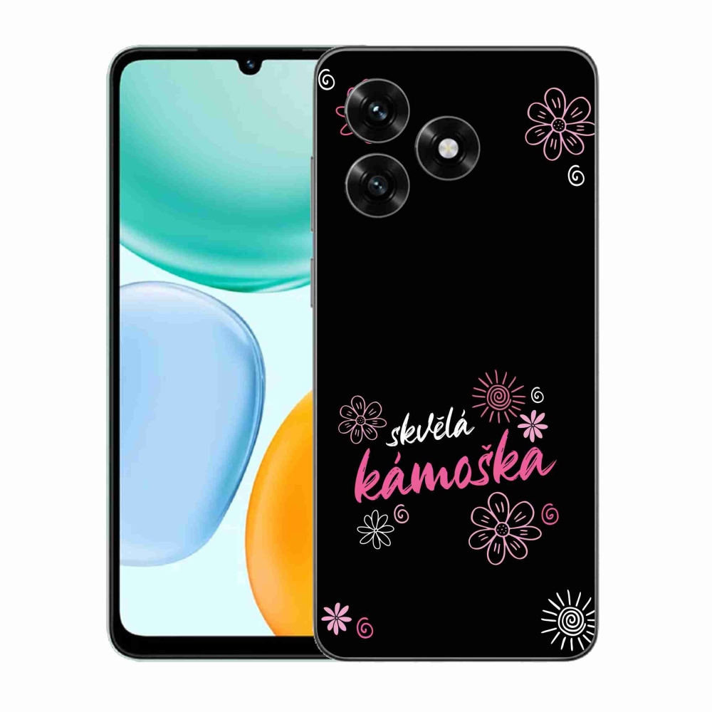 Gélový kryt mmCase na Honor X5c Plus - skvelá kamoška čierne pozadie